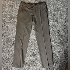 Gray Dress Pants Straight Leg
